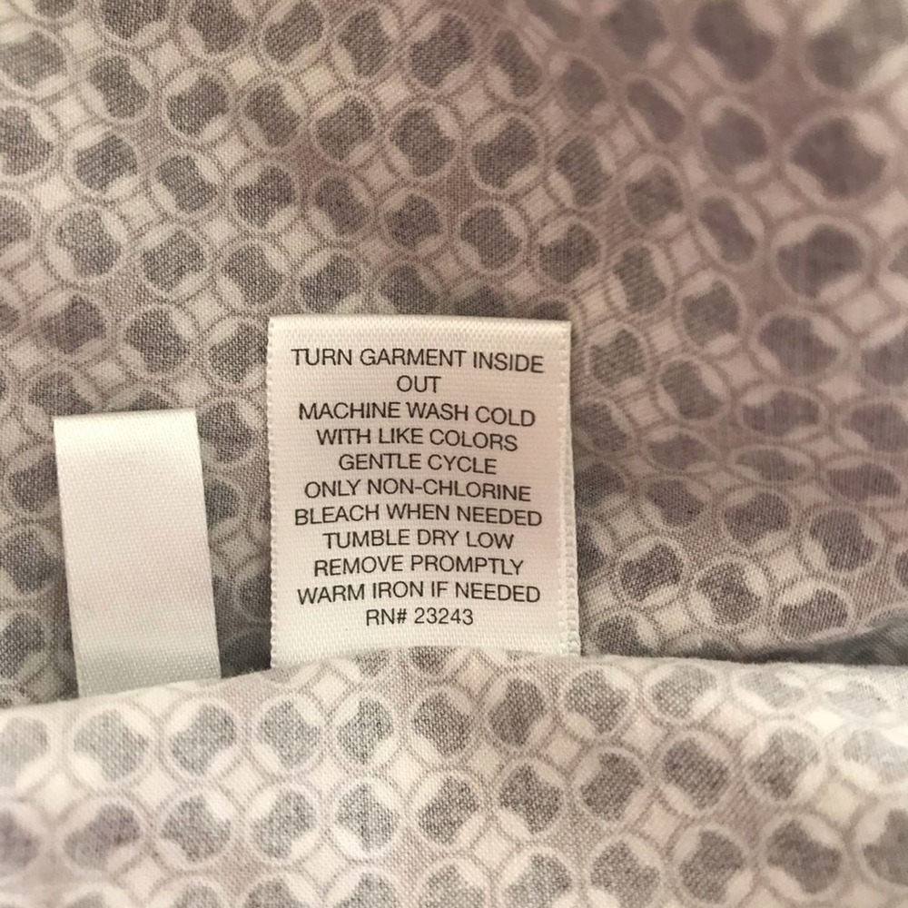 New York & Company Hi-Collar Long Sleeve Button Down Sz M - Picture 8 of 8